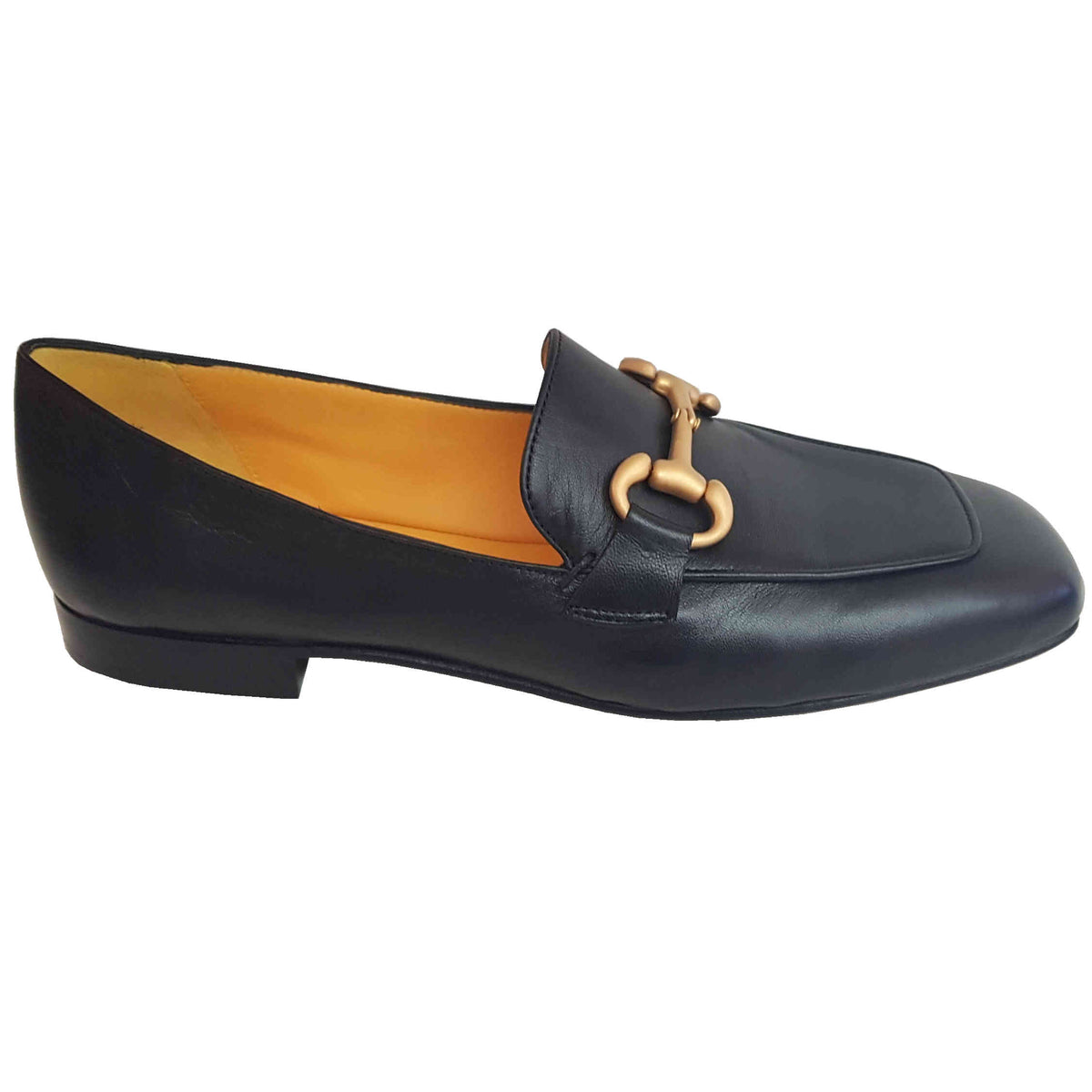 Mens loafers with gold on sale buckle