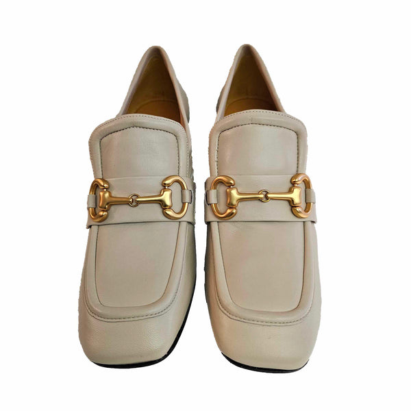 Mara Bini, Loafer aus Lammnappa in Creme