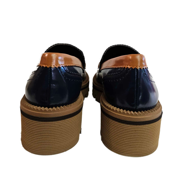 JHAY, Pennyloafer mit Tassel in Blau, Moosgrün und Cognac