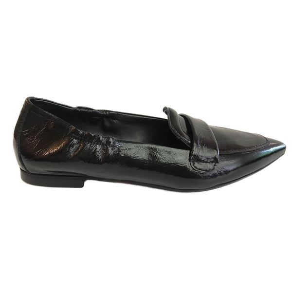 Milliways, klassischer Lackleder-Loafer in Schwarz