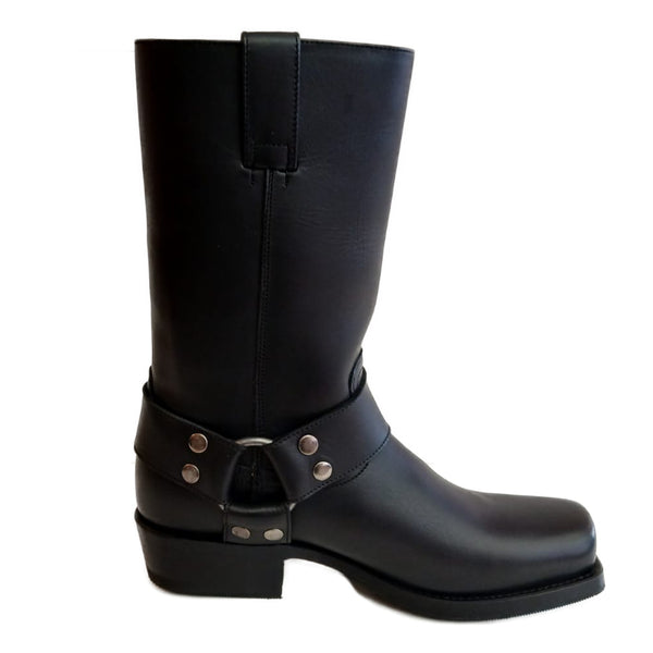 Sendra, klassische Bikerboots in Schwarz