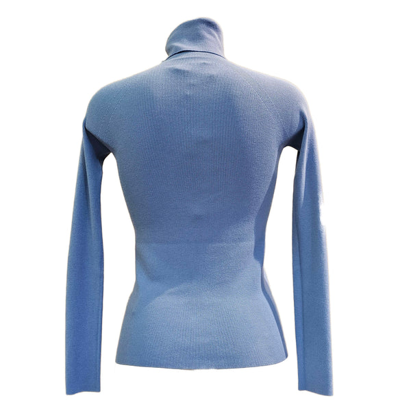 Vicario Cinque, Rollkragenpullover in Hellblau