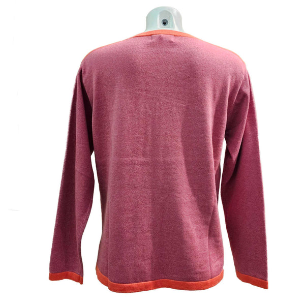 N.O.K., Pullover in Soft-Pink mit U-Boot Ausschnitt