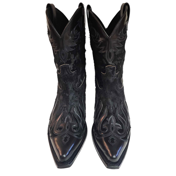 Sendra, handgearbeitete Cowboystiefel in Schwarz