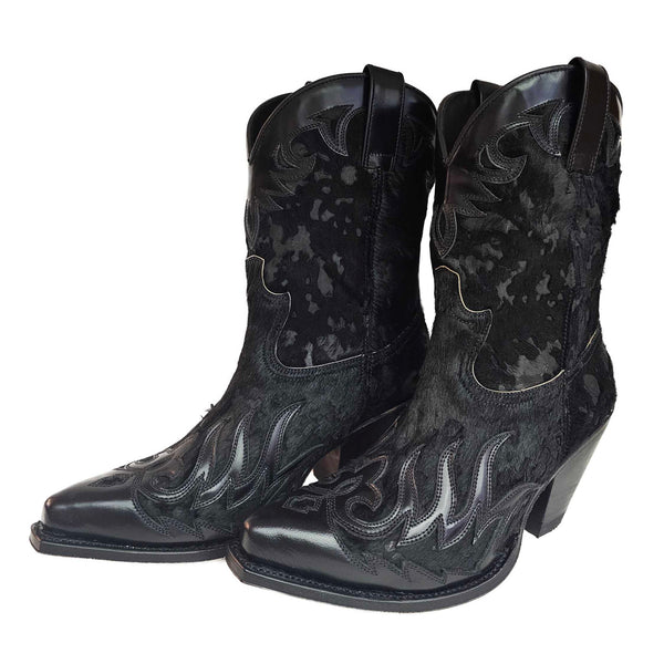 Sendra, handgearbeitete Cowboystiefel in Schwarz